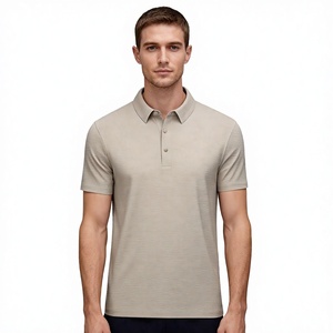 เสื้อเชิ้ตทำงานผู้ชายแบบกำหนดเอง เสื้อยืดกอล์ฟ เสื้อกีฬาลำลอง แห้งเร็ว ผ้าถัก โลโก้ด้านหน้า 220 กรัม โพลีเอสเตอร์พิมพ์ลายสปอร์ต - Product Image 3