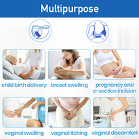 Glace/compresses froides périnéales instantanées réutilisables pour le soulagement post-partum-Idéal pour la gestion de la douleur et du stress après l'accouchement
