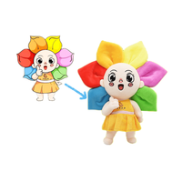 Poupée de travailleur de mascotte de chantier de construction de bâtiments personnalisable poupée en peluche portant un casque de sécurité avec remplissage en coton PP