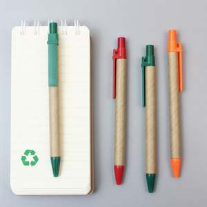 Bolígrafo Ecológico <span class=keywords><strong>de</strong></span> Papel Kraft con Mecanismo <span class=keywords><strong>de</strong></span> Empuje, Personalizable con Logotipo - Product Image 2