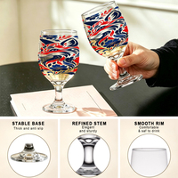 Verre à vin à pied transparent de 12 oz – Vaisselle classique pour restaurant, bar, hôtel, fête à domicile – Vente en gros