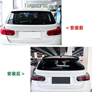 Bmw Rear Spoiler Piano <b>Black</b> Carbon Fiber Texture Ducktail <b>Trunk</b> Lip For 3 Series F31 Touring 2013 2019 - Product Image 4