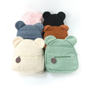 Fashionable Soft Kids School Bag Kindergarten Plush Cute Bear Toddler Children's <b>Backpack</b> - Product Image 3