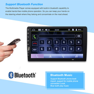 Reproductor de DVD Universal para coche, Radio con Mirror Link BT, función de visión trasera, pantalla táctil, 9 pulgadas, 1DIN - Product Image 3