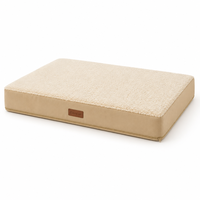 Tapis de lit réversible pour chien, chaud en sherpa et frais en Oxford, orthopédique, rembourrage en mousse écologique, housse amovible, toutes saisons, OEM