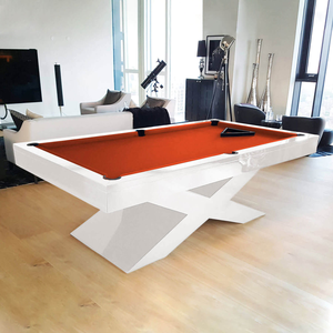 Table de billard de luxe 2026 en bois massif avec ardoises en pierre, <span class=keywords><strong>feutre</strong></span> à vitesse rapide, peinture laquée de haute qualité, table de billard moderne - Product Image 2