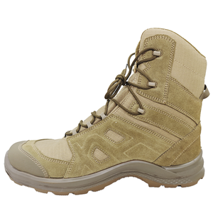 รองเท้าบูท Tactical Desert Storm หนังแท้ พื้นรองเท้ากันน้ำ ระบายอากาศได้ดี ป้องกันการเจาะทะลุ พื้นยางกันลื่น เหมาะสำหรับทุกคน - Product Image 1