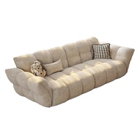 Canapé modulaire moderne en chenille et sherpa avec rembourrage en éponge écologique, pieds en bois, accoudoirs inclinés pour appartements, hôtels et salons
