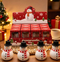 Jouet à presser de Noël en TPR, Père Noël, Bonhomme de neige, Renne, anti-stress, jouet à presser, boîte cadeau de Noël pour enfants de 8 ans et plus, unisexe