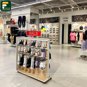 ชั้นวางเสื้อผ้าสำหรับร้านแฟชั่น ตกแต่งภายในร้านค้าปลีก ดีไซน์ขาตั้งโชว์เสื้อผ้า - Product Image 5