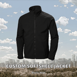 Diseña Tu Propia Chaqueta Softshell Casual de Invierno para Hombre, Transpirable, Resistente al Viento, con Cierre de Cremallera Frontal, de Secado Rápido, en Colores Contrastantes - Product Image 2