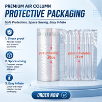 Film de protection PE pour bouteilles, film à colonnes d'air gonflables épaissi pour l'emballage logistique