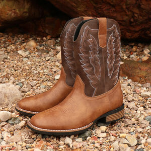 Botas Vaqueras de Moda para Hombre, Estilo Popular, Diseño Martin, Botas Vaqueras de Goma para Hombre, Botas Vaqueras Occidentales de Moda para Hombre - Product Image 5