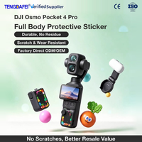 Autocollant de protection pour caméra, film de protection intégral pour DJI Osmo Pocket 4 Pro, accessoires pour caméra Vlog