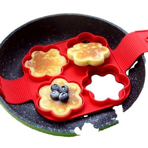 Stampo per Uova in Silicone Antiaderente di Grado Alimentare, Modello per Uova Fritte e Pancake, Personalizzabile con Colore e Logo, Lunga Durata - Product Image 1