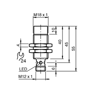 Capteur P+F NCN8-18GM40-N0-V1, interrupteur inductif 8 mm, 8,2 V, protection contre l'inversion de polarité, neuf, en stock, détection industrielle - Product Image 2