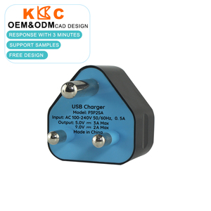 ขายส่งปลั๊กชาร์จไฟแบบ 3 ขา ของแอฟริกาใต้ พร้อมพอร์ต USB คู่ สำหรับเดินทาง จ่ายไฟ 5V 2.1A จากโรงงานโดยตรง - Product Image 2