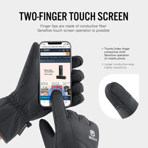 <span class=keywords><strong>Gants</strong></span> d'hiver à écran tactile imperméables épaissir <span class=keywords><strong>gants</strong></span> de <span class=keywords><strong>Ski</strong></span> temps froid thermique Sports de plein air <span class=keywords><strong>gants</strong></span> de moto pour hommes femmes - Product Image 2