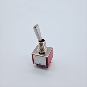 YF dpdt thu nhỏ chuyển đổi chuyển đổi 2 chiều 6-pin 12.0mm Chrome xử lý giuta chuyển đổi Mini trên trên hàn làm bằng kim loại - Product Image 2