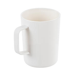 Vaso para cepillos de dientes con asa, diseño ergonómico para un agarre cómodo, color blanco sólido 7328 - Product Image 3