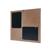Kit de cadre photo 8x10 personnalisé, moderne, carré, non toxique, sans cuisson, en MDF de luxe, pour empreintes de pieds et de mains de bébé