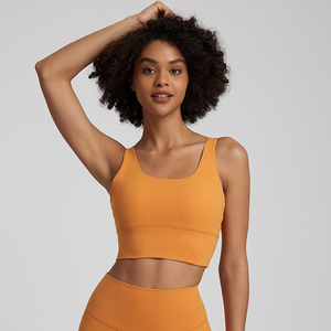Logo personalizzato Fitness & Yoga Wear Runnings <span class=keywords><strong>donna</strong></span> Gym <span class=keywords><strong>top</strong></span> Cross Back allenamento sport reggiseno morbido tessuto all'ingrosso abbigliamento sportivo - Product Image 6