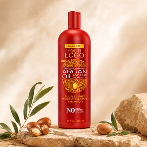 Sulfate Free Argan Oil <b>Shampoo</b> Deep Moisturizing and Detangling Cleanser for Natural and Relaxed Hair 591ml - Product Image 1