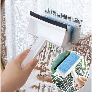 2 In 1 Glass Scraper With Sponge Squeegee For <b>Window</b> Cleaning And Mirror Cleaning Plastic Material - Product Image 3