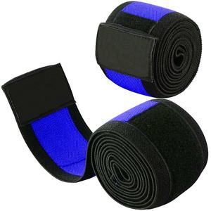Genouillères personnalisées de couleur bleue Accessoire de fitness élastique à usage intensif Taille unique Genouillère de musculation Nouveau design Vente en gros - Product Image 3