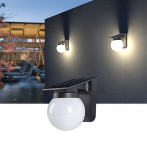 Lampe murale de jardin LED moderne de luxe Everstar avec détecteur de mouvement radar, alimentée par batterie solaire, éclairage de hall, lampes solaires de jardin - Product Image 1