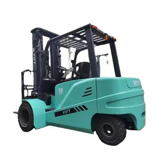 VIFT High Quality Stronger Battery 4500 5000kg Capacity electric forklift Truck AC Motor Hydraulic Forklift Truck