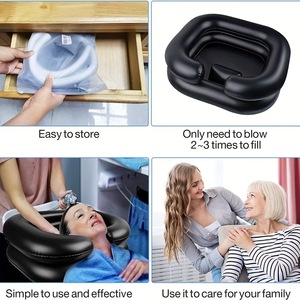 <span class=keywords><strong>Bac</strong></span> à <span class=keywords><strong>shampoing</strong></span> portable, plateau <span class=keywords><strong>gonflable</strong></span> pour le lavage des cheveux en position assise ou allongée au lit - Product Image 4