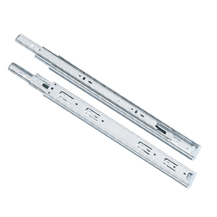 Hotel 3-Fold Cold-Rolled Steel Ball Bearing Slide for Furniture Cabinets Wardrobes-for Kitchen Bedroom Park Outdoor Dining Use