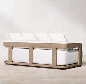 Juego de Sofás de Teca para Exteriores de Estilo Mediterráneo, Lujoso, Ecológico y Contemporáneo, con Cojines Impermeables Hechos a Mano para Uso en Hoteles y Jardines - Product Image 5