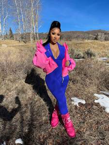 Tuta autunno manica lunga un pezzo tuta Skinny cerniera un pezzo abiti taglie forti <span class=keywords><strong>donna</strong></span> tuta e pagliaccetti <span class=keywords><strong>donna</strong></span> abbigliamento - Product Image 6