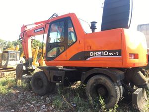Excavadora de segunda mano con ruedas de DH210W-7, excavadora de segunda mano de Corea, DH150W-7 - Product Image 4