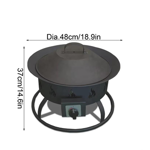 توريد من المصنع الصلب سلة حديقة من الحديد الزهر المقاوم للصدأ مع متانة وطلاء مسحوق دافئ - Product Image 2