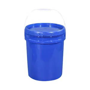 Food Grade 1L 2L 3L 4L 5L 10L 18L 20L 5 Gallon Plastic Buckets With Handle And Lid Plastic Pail