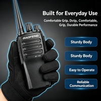 Radio mobile numérique portable BF-1909 personnalisée en usine, 16 canaux, VOX, talkie-walkie portable, 2000 mAh, rechargeable par USB, interphone 10 W