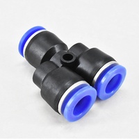 Raccord en plastique en forme de Y série PY 4mm 6mm 8mm 10mm 12mm 14mm 16mm, raccord réducteur en Y en plastique