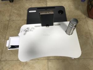 Table de lit réglable pour ordinateur portable, support pliable pour ordinateur portable <span class=keywords><strong>avec</strong></span> <span class=keywords><strong>tiroir</strong></span> de rangement pour manger - Product Image 2