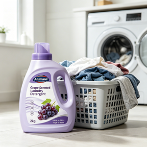 Wholesale OEM ODM <strong>Ansmann</strong> 2kg Grape Floral Scent Eco-Friendly Softening Laundry Liquid 15-30% for Ingredients Deep Stain - Product Image 2