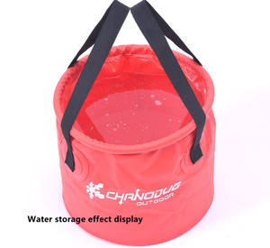 Seau d'eau pliable en PVC léger avec logo personnalisé imprimé pour les voyages, le camping, la plage, le stockage en extérieur 10L/20L/28L 2025 - Product Image 5