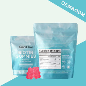 YanniGlow OEM ODM Suplemen <span class=keywords><strong>Biotin</strong></span> Permen Kolagen <span class=keywords><strong>Biotin</strong></span> Gummies untuk Dewasa Perawatan Kesehatan Rambut Penguat Kuku - Product Image 2