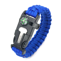 Paracorde sept brins tressée cinq-en-un en PP avec boussole, bracelet de survie et chauffage entièrement automatique pour la randonnée en extérieur