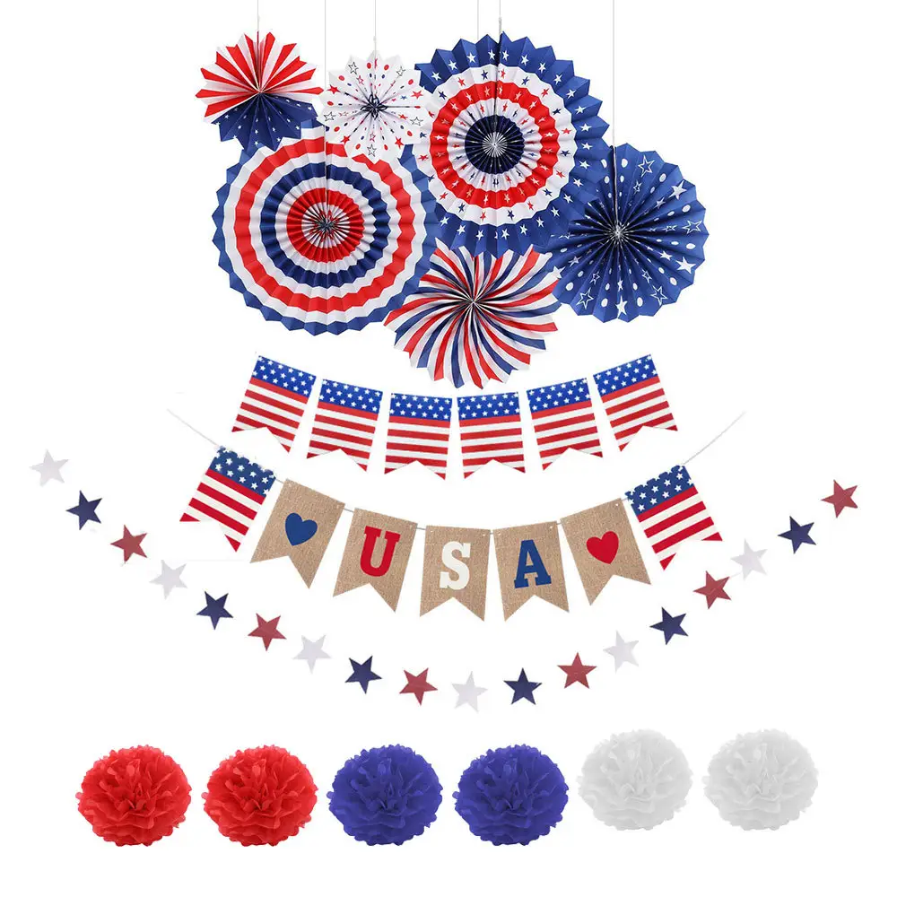 Support custom 4th of july decorations Navy Blue Balloon party supplies decoration Independence Day Balloon