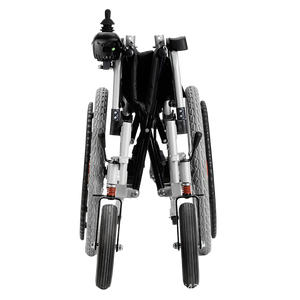 電動電動折りたたみ式電動車椅子カーボンスチール電動電動電動車椅子ビッグワイヤー付き - Product Image 4