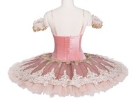 Robe de danse pour filles, tutu de fée aux amandes sucrées, costume de princesse rose Aurora, costume de la Belle au bois dormant pour adultes, tutu de ballet rose pour enfant