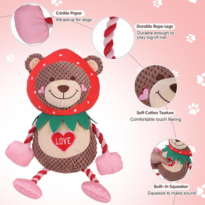 <span class=keywords><strong>Jouet</strong></span> interactif en peluche durable personnalisé <span class=keywords><strong>pour</strong></span> <span class=keywords><strong>chien</strong></span>, avec papier froissé, jouets à mâcher doux <span class=keywords><strong>pour</strong></span> animaux de compagnie, <span class=keywords><strong>pour</strong></span> les maintenir occupés et nettoyer leurs dents - Product Image 2