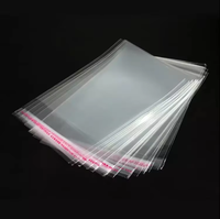 Sac en plastique BOPP transparent auto-adhésif imprimé en gravure, sur mesure, de Zhejiang, pour l'emballage de bijoux et de vêtements